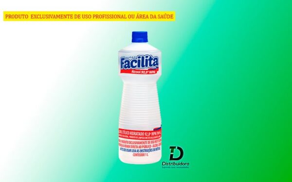Álcool Facilita 92,8º 1 litros INPM