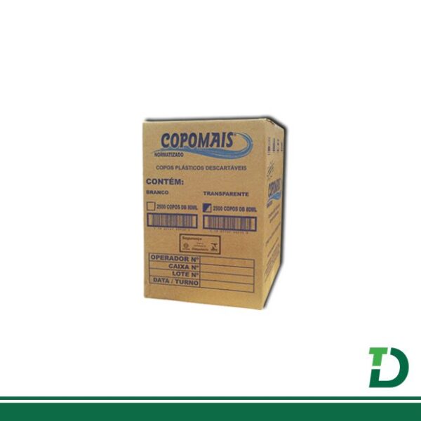 Copo Descartável 80ml Copomais Transparente - Image 2